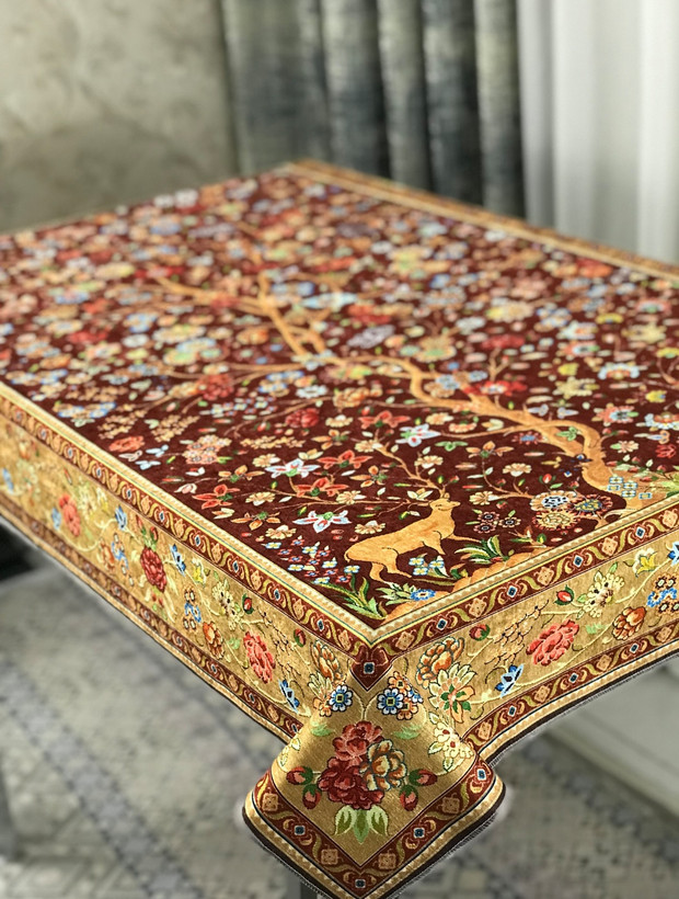 رومیزی طرح آهو