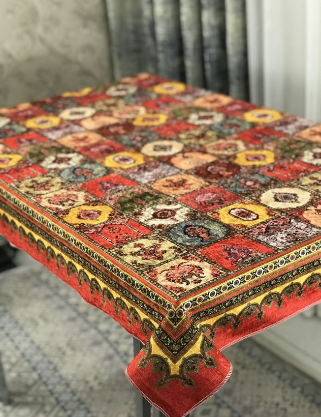 رومیزی طرح چهل تیکه