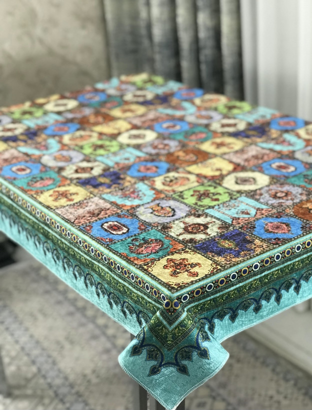 رومیزی طرح چهل تیکه