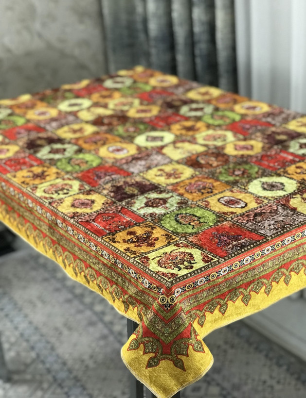 رومیزی طرح چهل تیکه