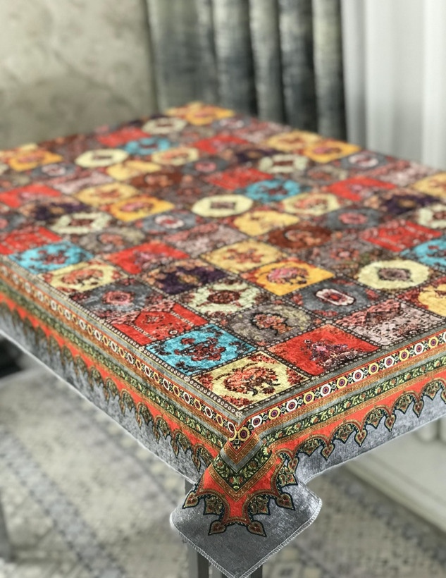 رومیزی طرح چهل تیکه