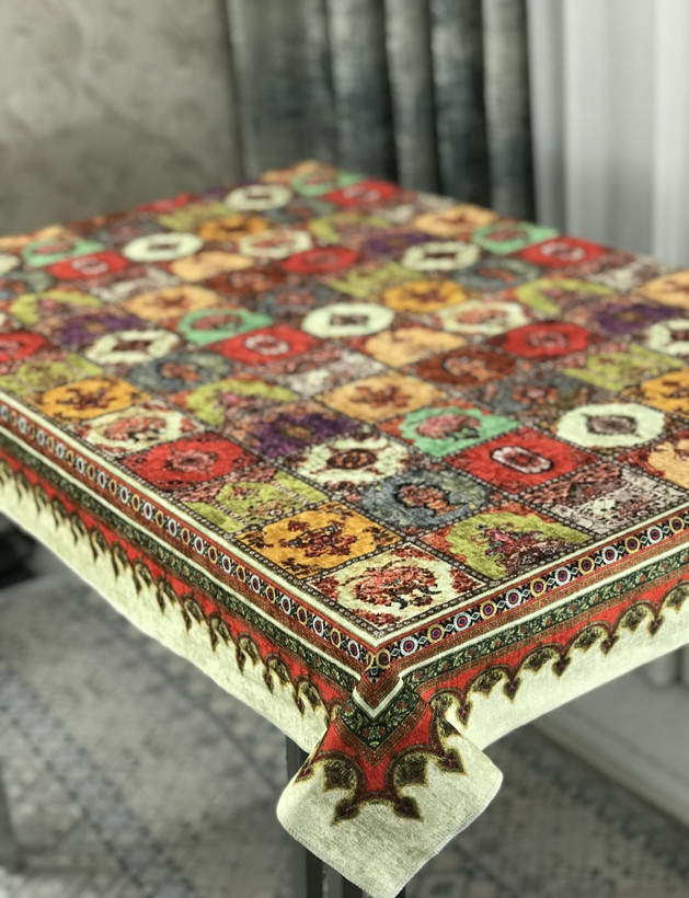 رومیزی طرح چهل تیکه