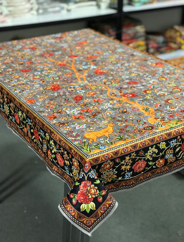 رومیزی طرح آهو